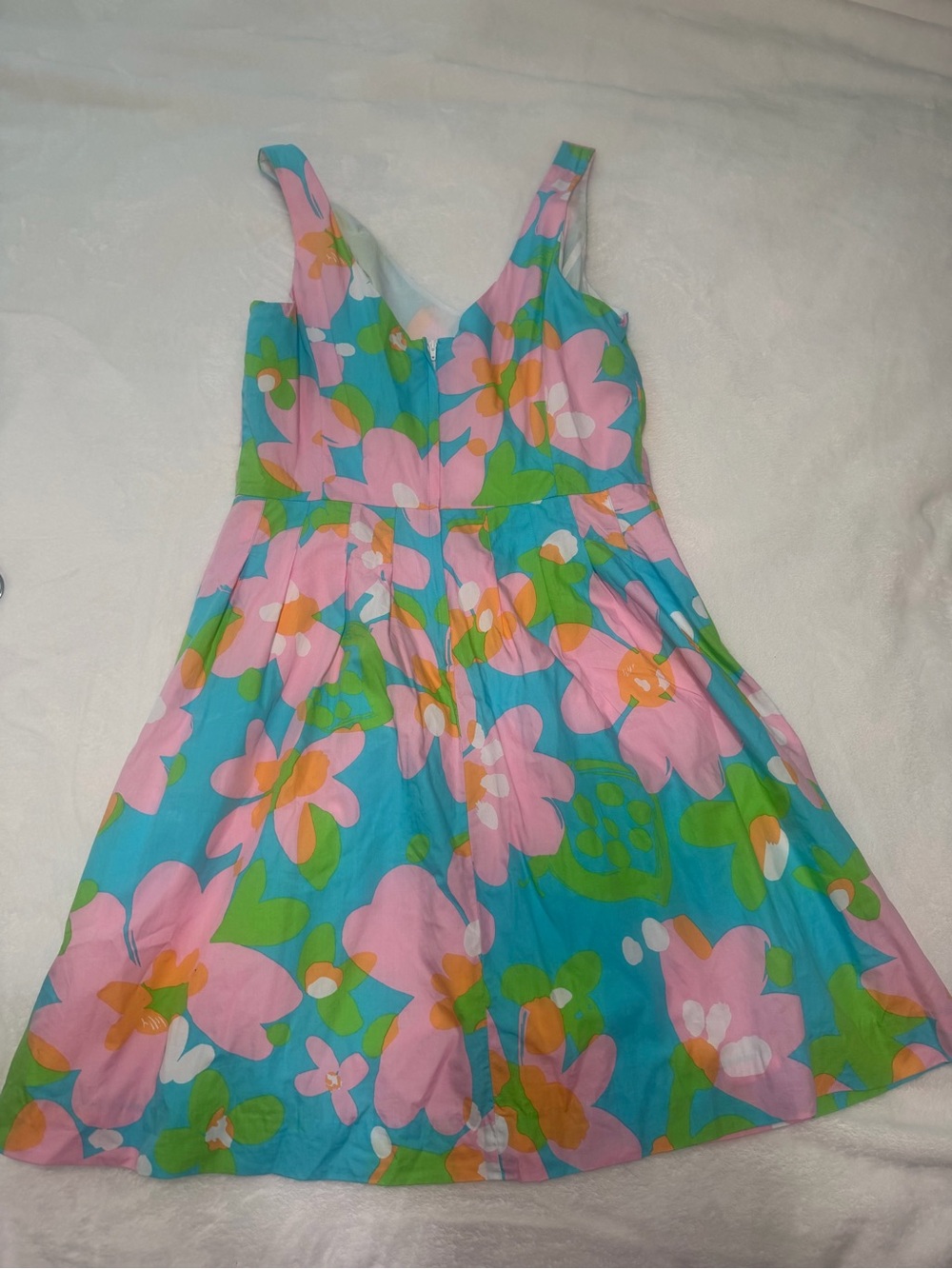 Lilly Pulitzer Lexington Dress in Shorely Blue Mojo Floral - Picture 4 of 4